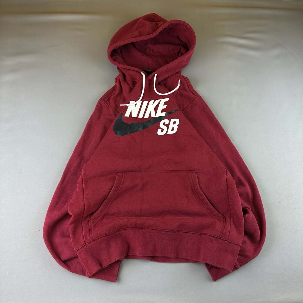 Nike SB Icon Pullover Hoodie Maroon Size M